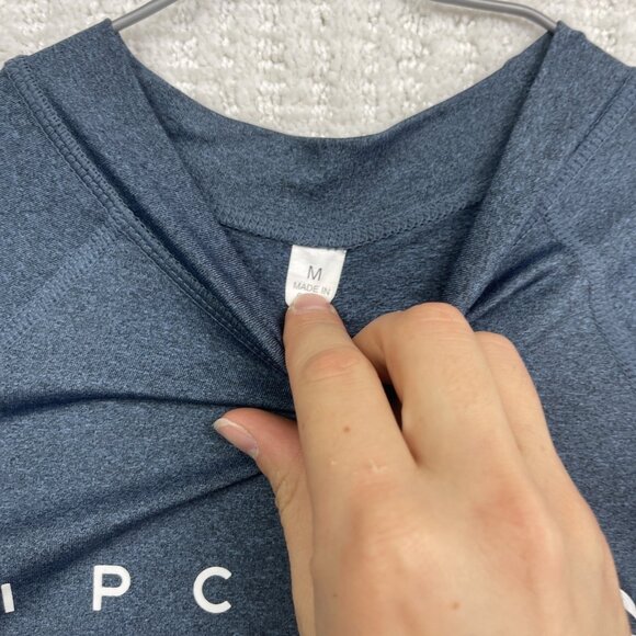 Rip Curl Dawn Patrol Rash Guard Men Sz M Blue Short Sleeve Surf Shirt UPF 50+ - Picture 7 of 12